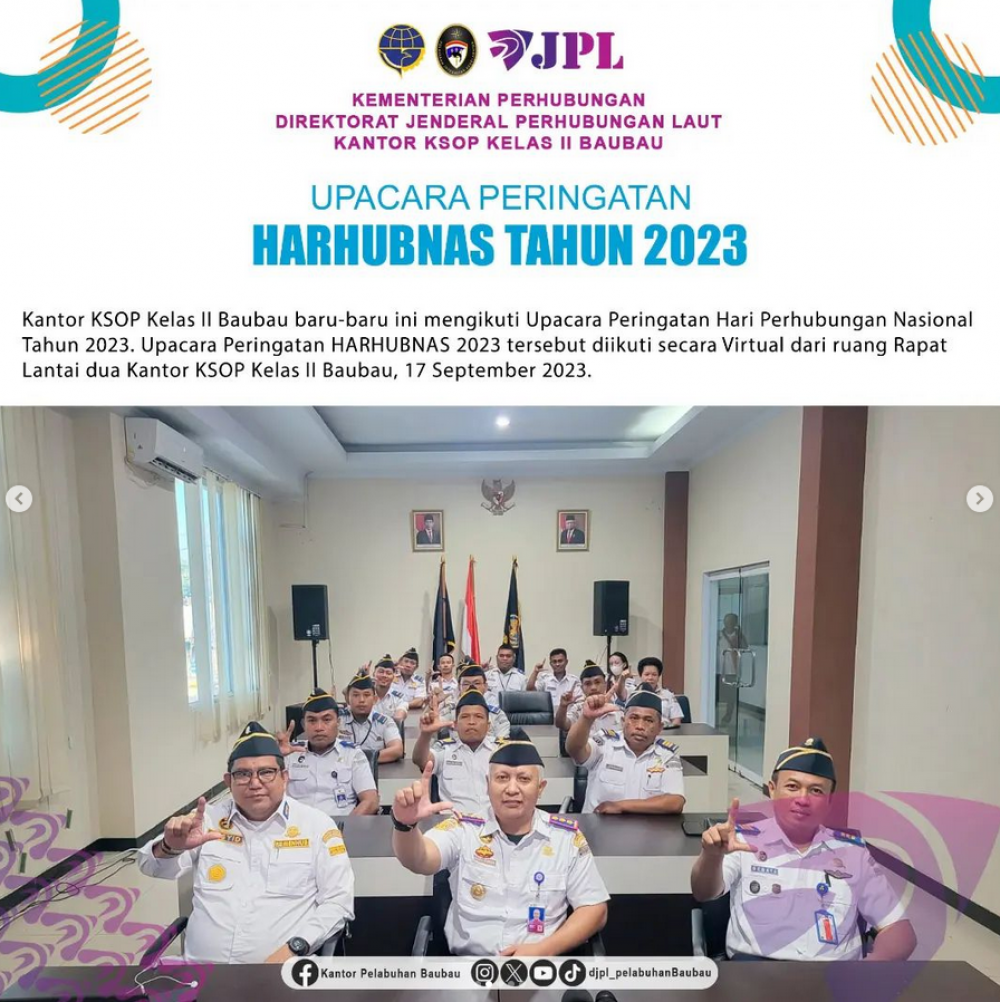 Upacara Pringatan Harhubnas 2023