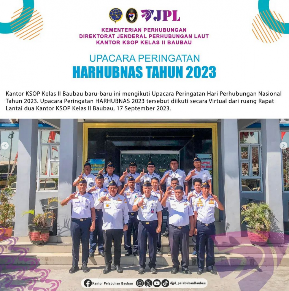 Upacara Pringatan Harhubnas 2023