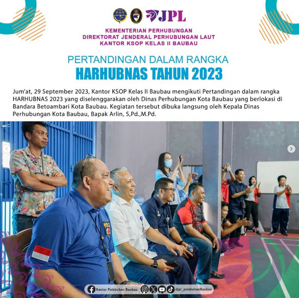Pertantandingan dalam rangka Harhubnas Tingkat Kota Baubau