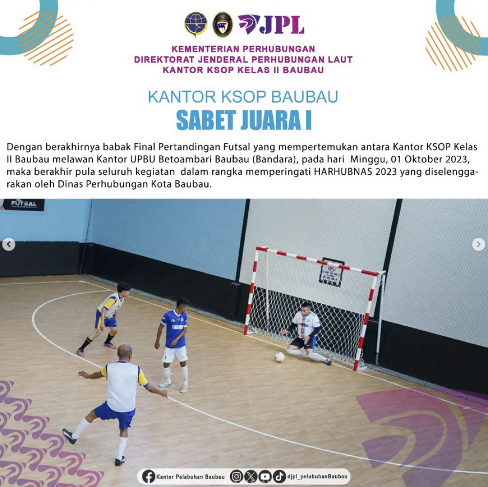 Kantor KSOP Sabet Juara 1 Futsal