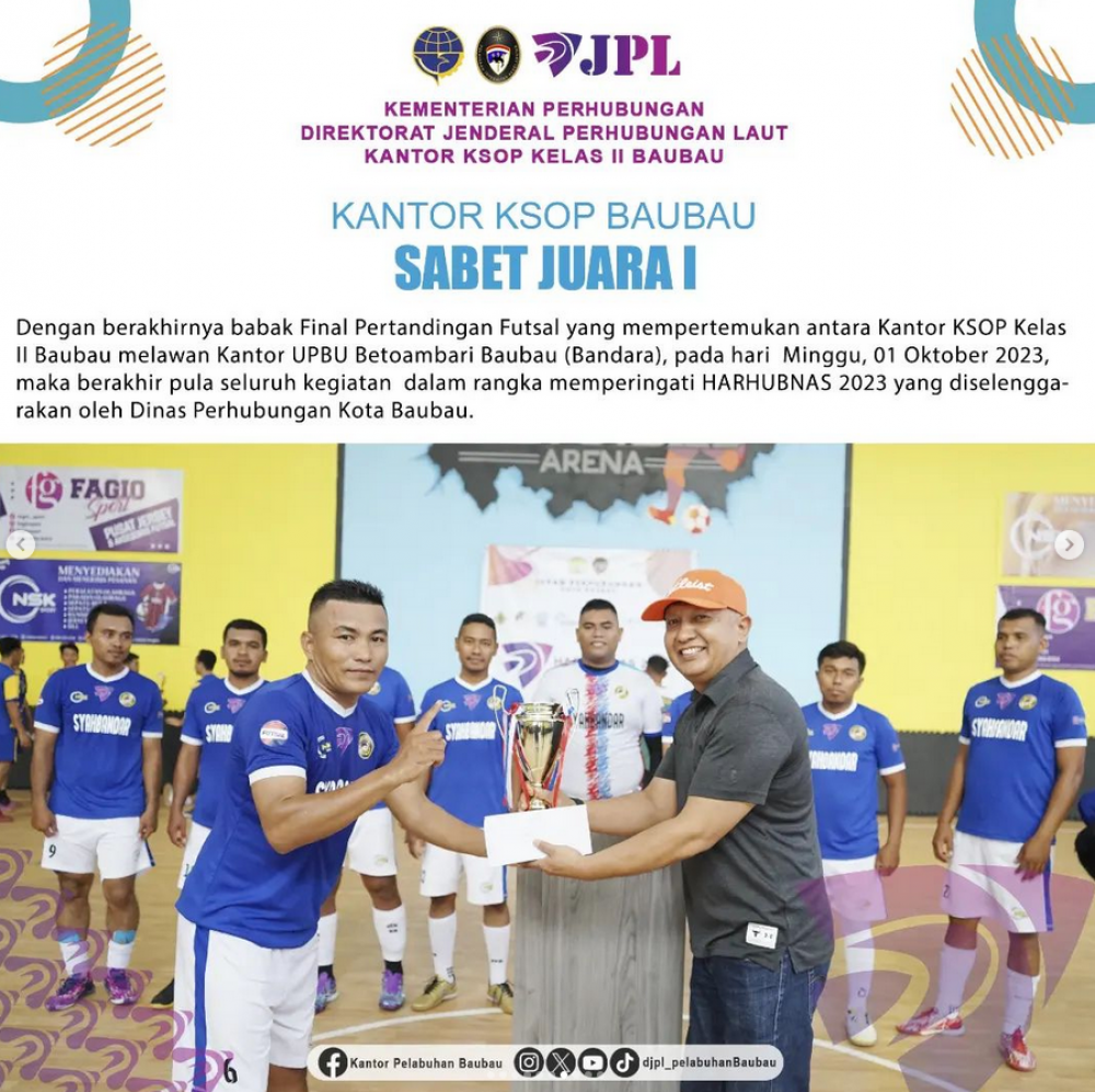 Kantor KSOP Sabet Juara 1 Futsal