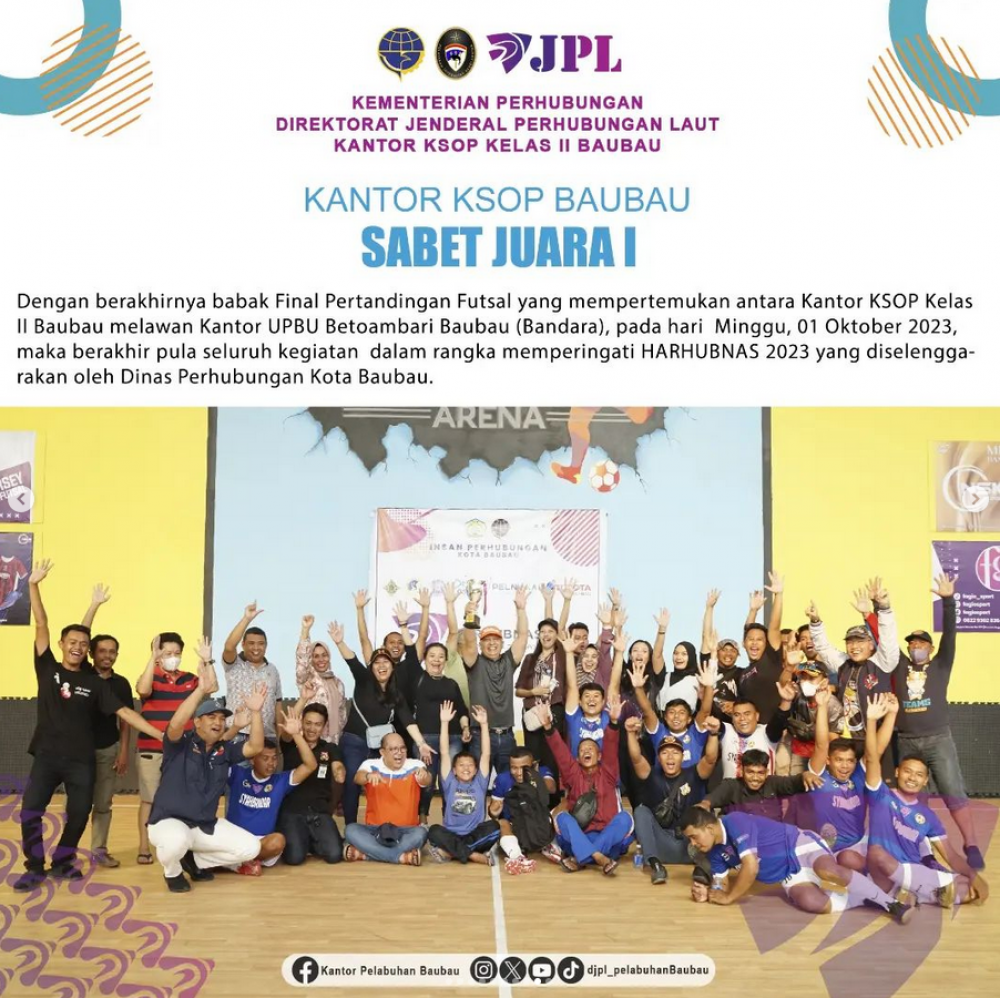 Kantor KSOP Sabet Juara 1 Futsal