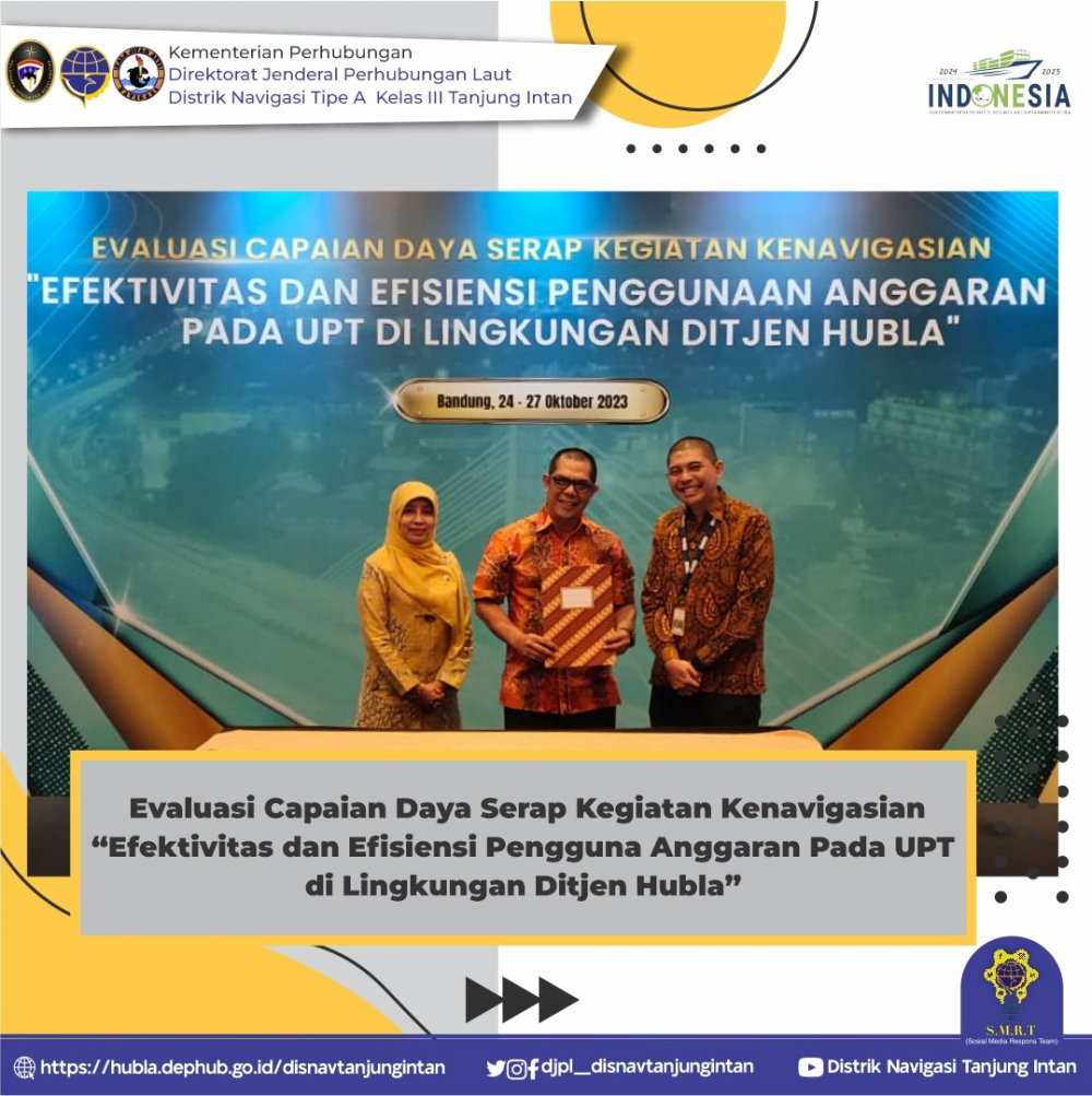 Evaluasi Capaian Daya Serap Kegiatan Kenavigasian “Efektivitas dan Efisiensi Pengguna Anggaran Pada UPT di Lingkungan Ditjen Hubla”