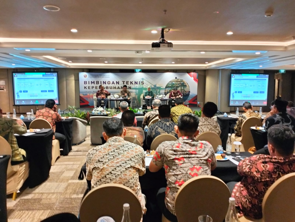SAMAKAN PERSEPSI TAHAPAN PEMBANGUNAN PELABUHAN, KEMENHUB SELENGGARAKAN BIMTEK KEPELABUHANAN