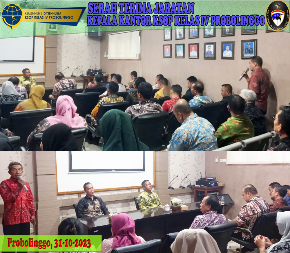 SERAH TERIMA JABATAN KEPALA KANTOR KSOP KELAS IV PROBOLINGGO