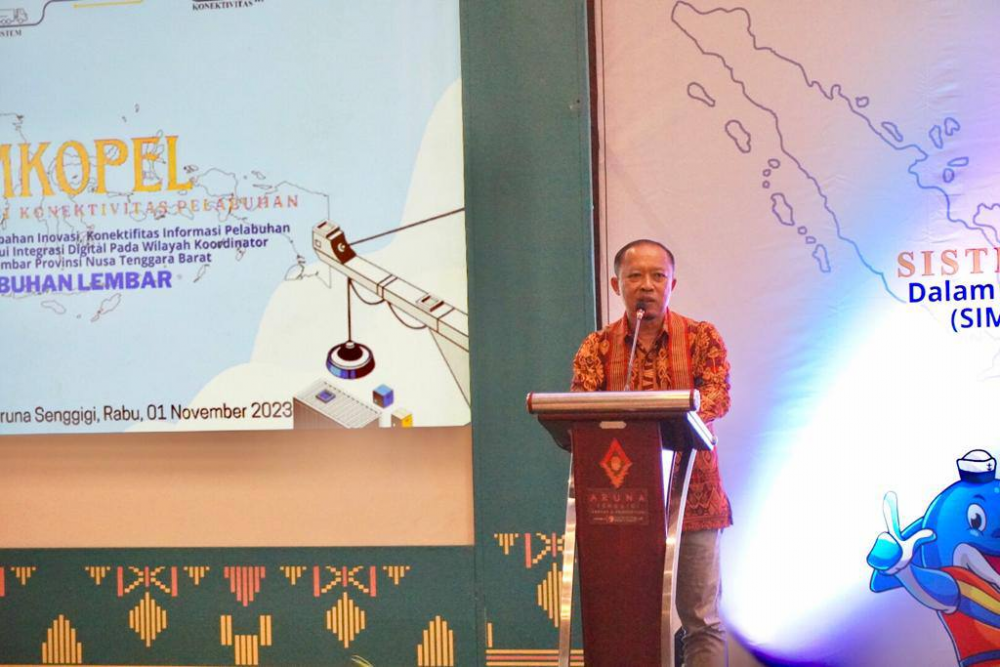 TINGKATKAN KONEKTIVITAS ANTAR PELABUHAN, KSOP LEMBAR LUNCURKAN APLIKASI SIMKOPEL/I-KOPEL