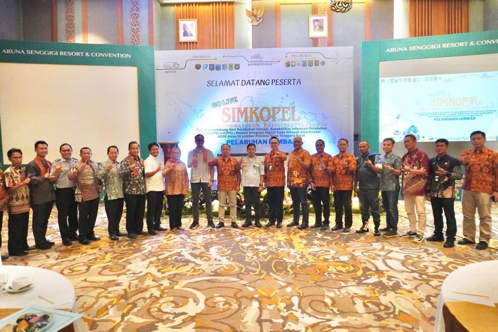 TINGKATKAN KONEKTIVITAS ANTAR PELABUHAN, KSOP LEMBAR LUNCURKAN APLIKASI SIMKOPEL/I-KOPEL