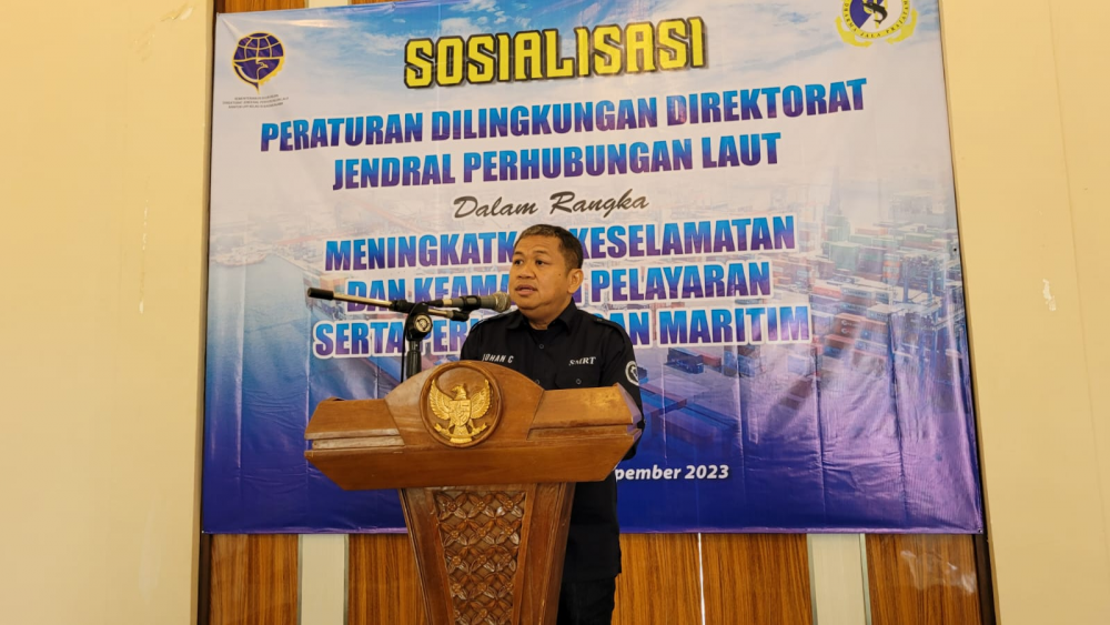 JELANG NATARU, KEMENHUB GELAR SOSIALISASI KESELAMATAN DAN KEAMANAN PELAYARAN SERTA PERLINDUNGAN LINGKUNGAN MARITIM
