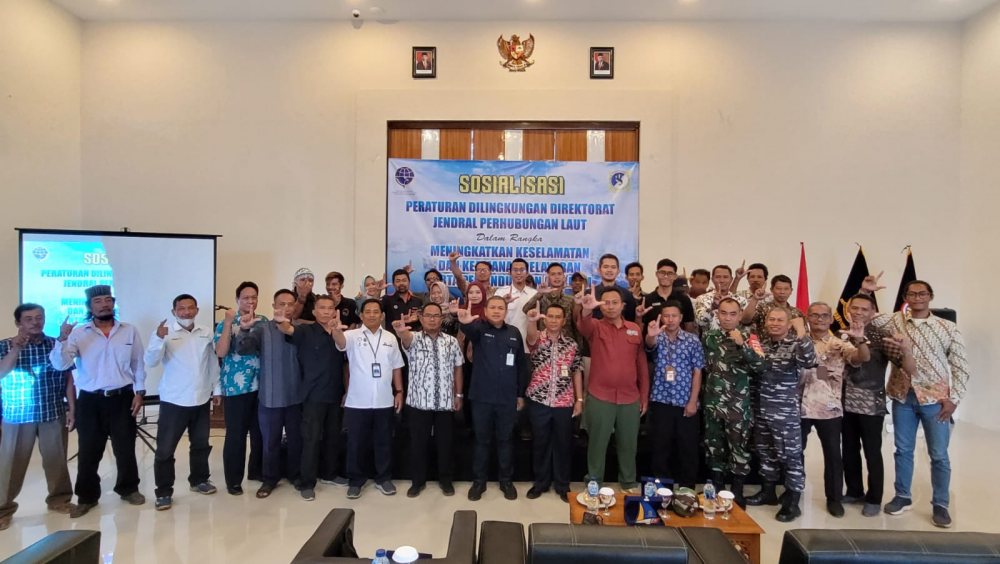 JELANG NATARU, KEMENHUB GELAR SOSIALISASI KESELAMATAN DAN KEAMANAN PELAYARAN SERTA PERLINDUNGAN LINGKUNGAN MARITIM