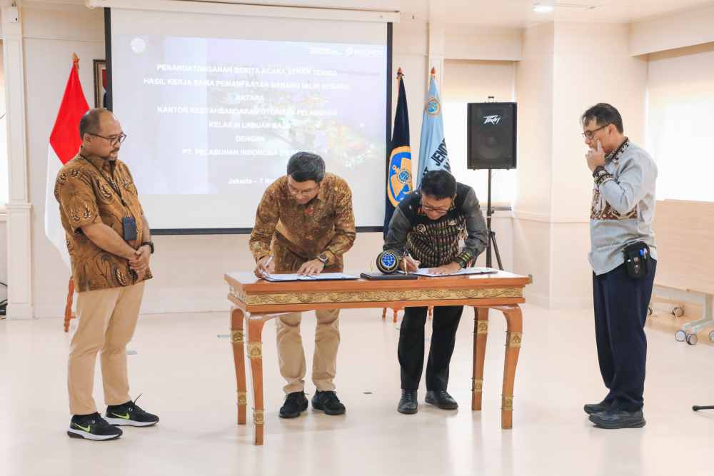KEMENHUB DAN PELINDO SEPAKATI KERJA SAMA PEMANFAATAN BMN DI PELABUHAN LABUAN BAJO