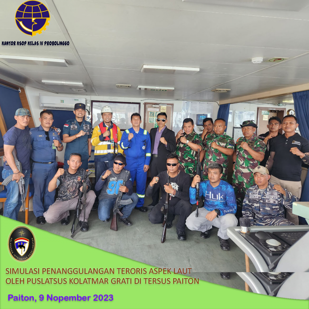 Tersus Paiton Lakukan Latihan Simulasi Penanggulangan Teroris Aspek Laut