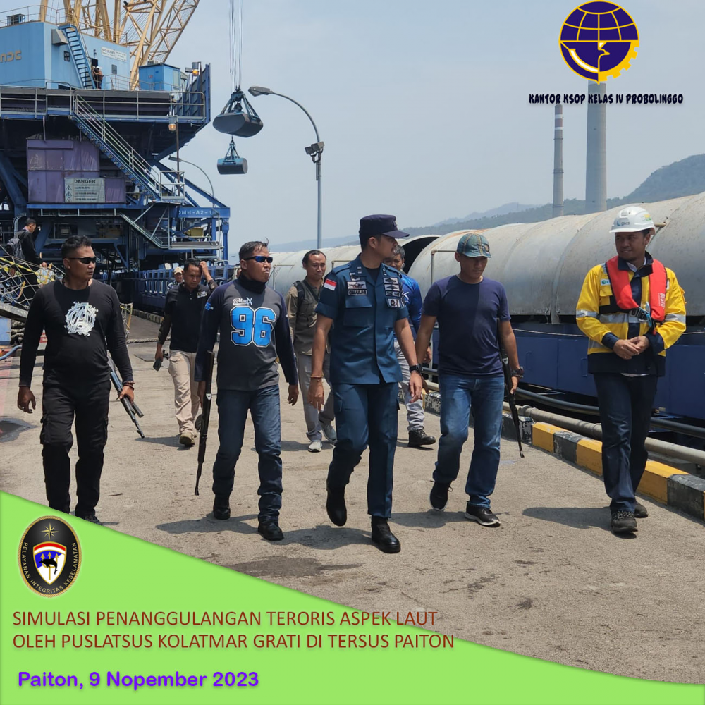 Tersus Paiton Lakukan Latihan Simulasi Penanggulangan Teroris Aspek Laut