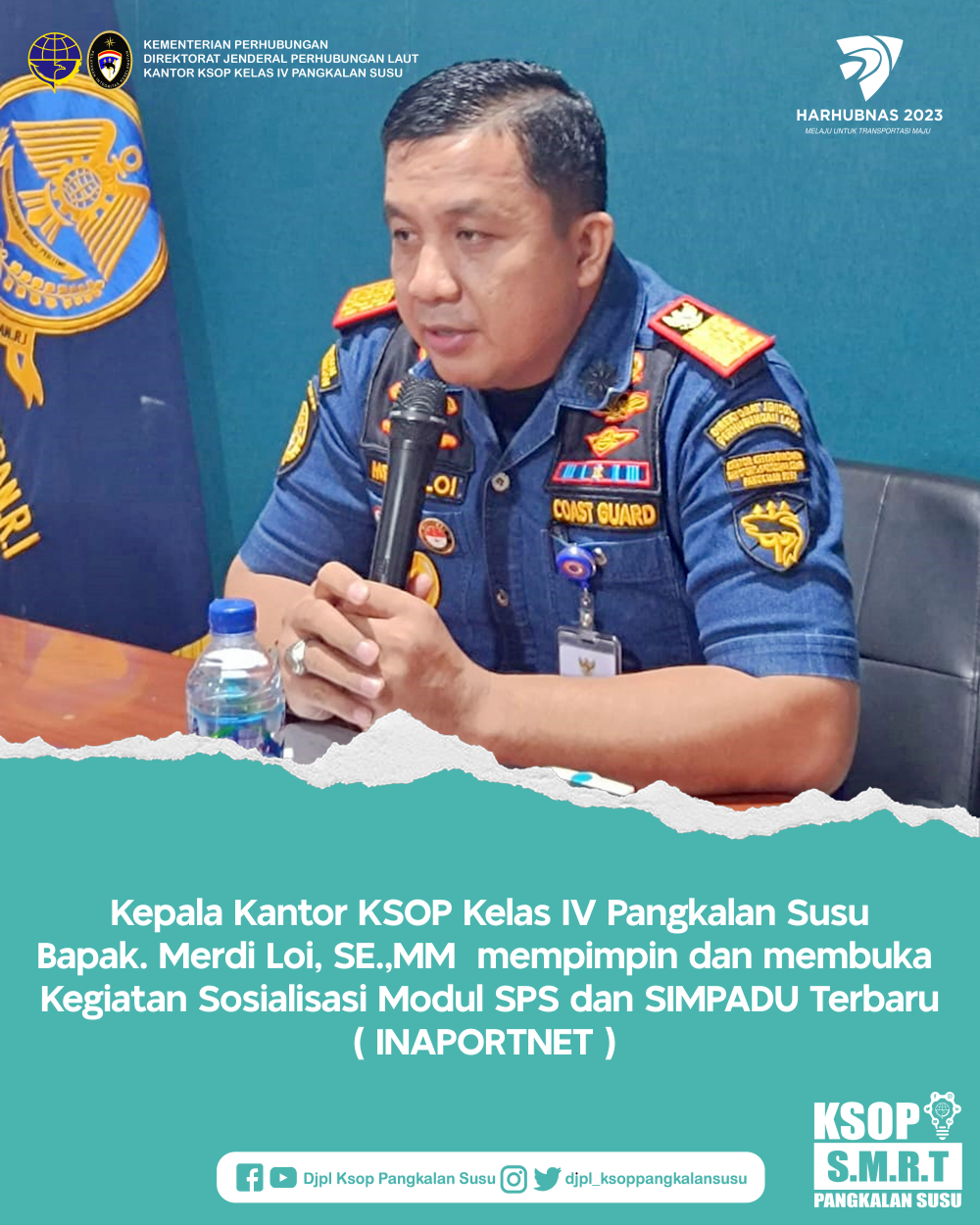 SOSIALISASI MODUL SIMPADU INAPORTNET (06 Nov 23)