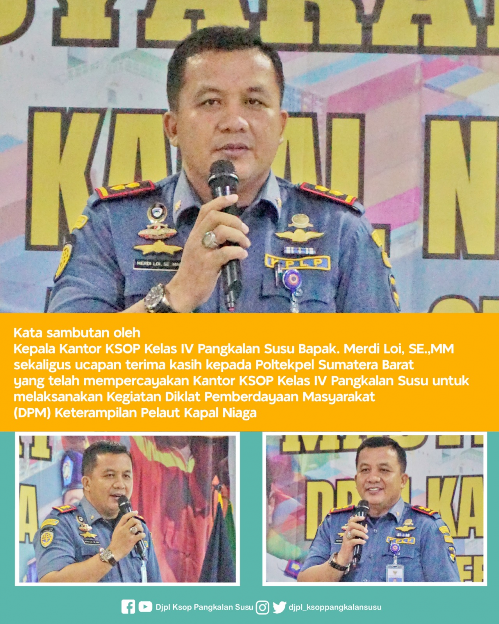 Diklat Pemberdayaan Masyarakat (DPM) Keterampilan Pelaut Kapal Niaga (BST,AFF,SAT,SDSD)