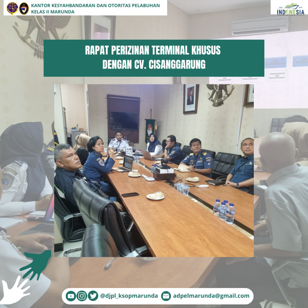 Rapat Perizinan Terminal Khusus Dengan CV. Cisanggarung
