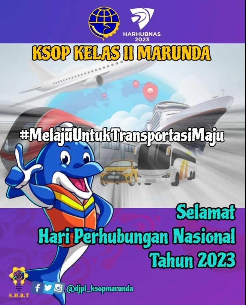 Selamat HARI PERHUBUNGAN NASIONAL tahun 2023 untuk semua insan perhubungan di seluruh penjuru negeri.&nbsp;@djplkemenhub151&nbsp;@kemenhub151&nbsp;@budikaryas
