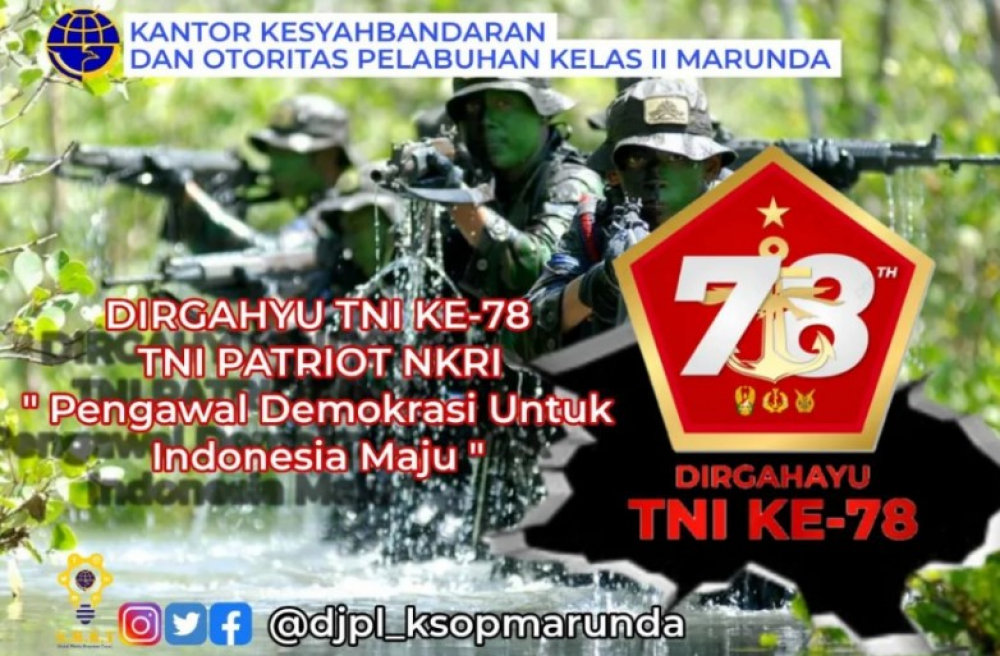 Selamat Hari Ulang Tahun Tentara Nasional Indonesia yang ke-78
