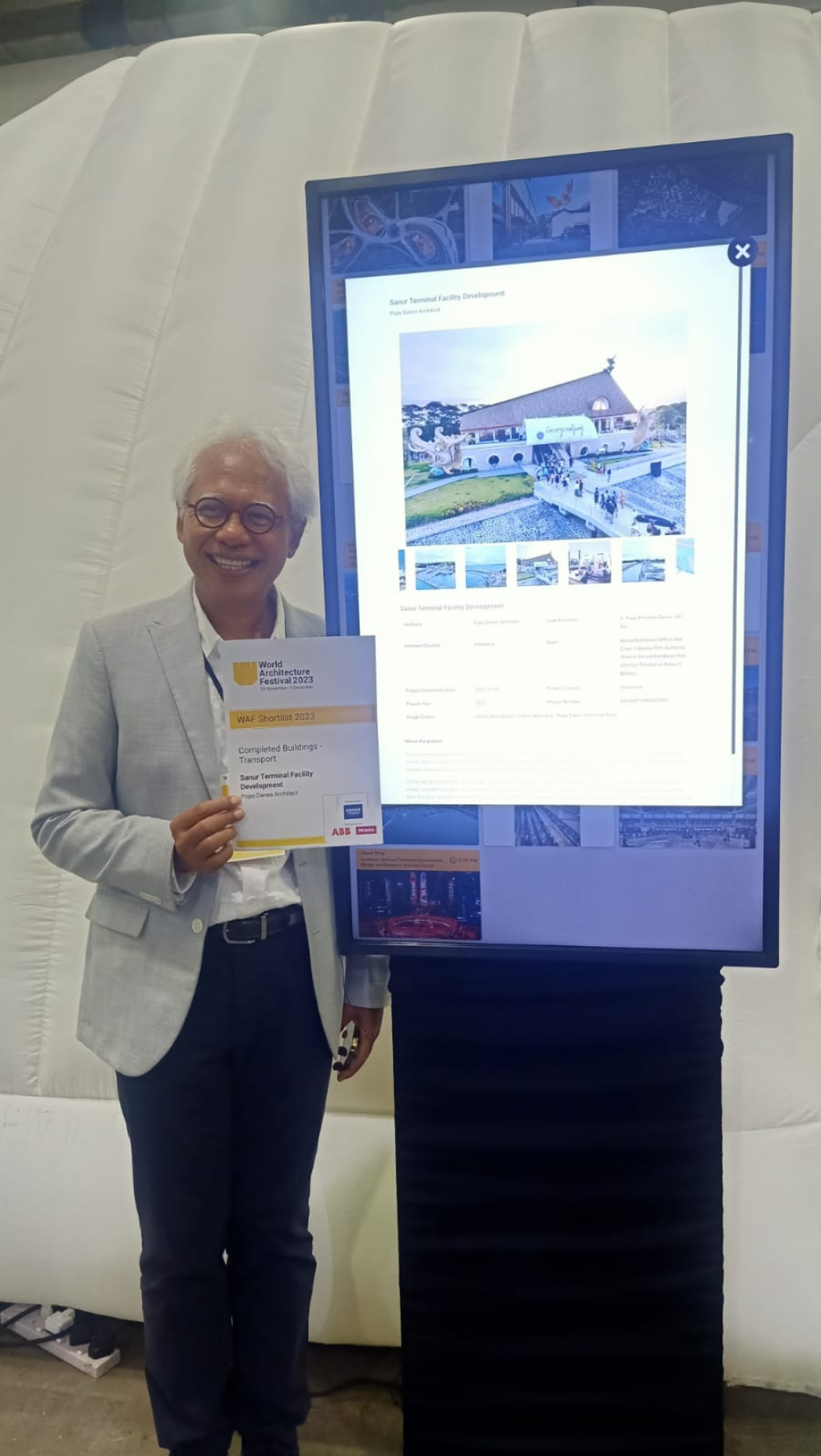 IKUT SERTA PADA WORLD ARCHITECTURE FESTIVAL, DESAIN PELABUHAN SANUR MENDUNIA