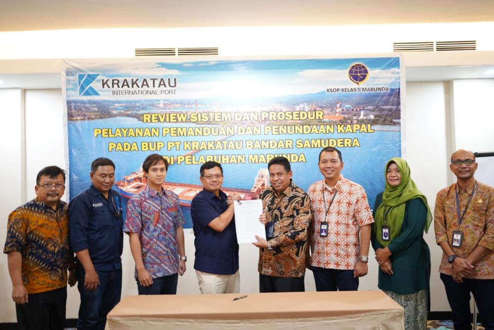 Kegiatan Penyusunan Dokumen Pengusulan Perairan Wajib Pandu Pelabuhan Marunda dan Penetapan Standar Kinerja Pelayanan Operasional Pelabuhan Pada BUP PT. Krakatau Bandar Samudera