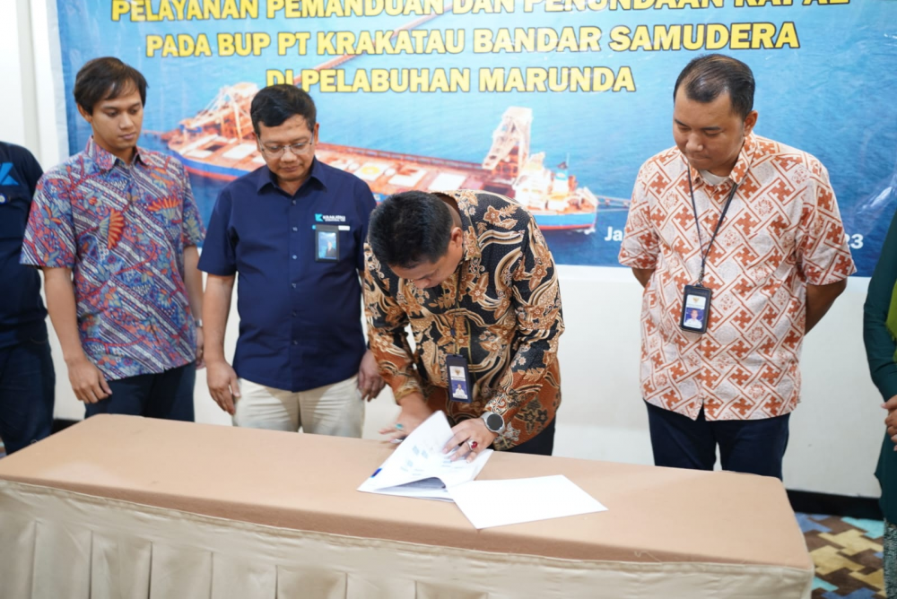 Kegiatan Penyusunan Dokumen Pengusulan Perairan Wajib Pandu Pelabuhan Marunda dan Penetapan Standar Kinerja Pelayanan Operasional Pelabuhan Pada BUP PT. Krakatau Bandar Samudera