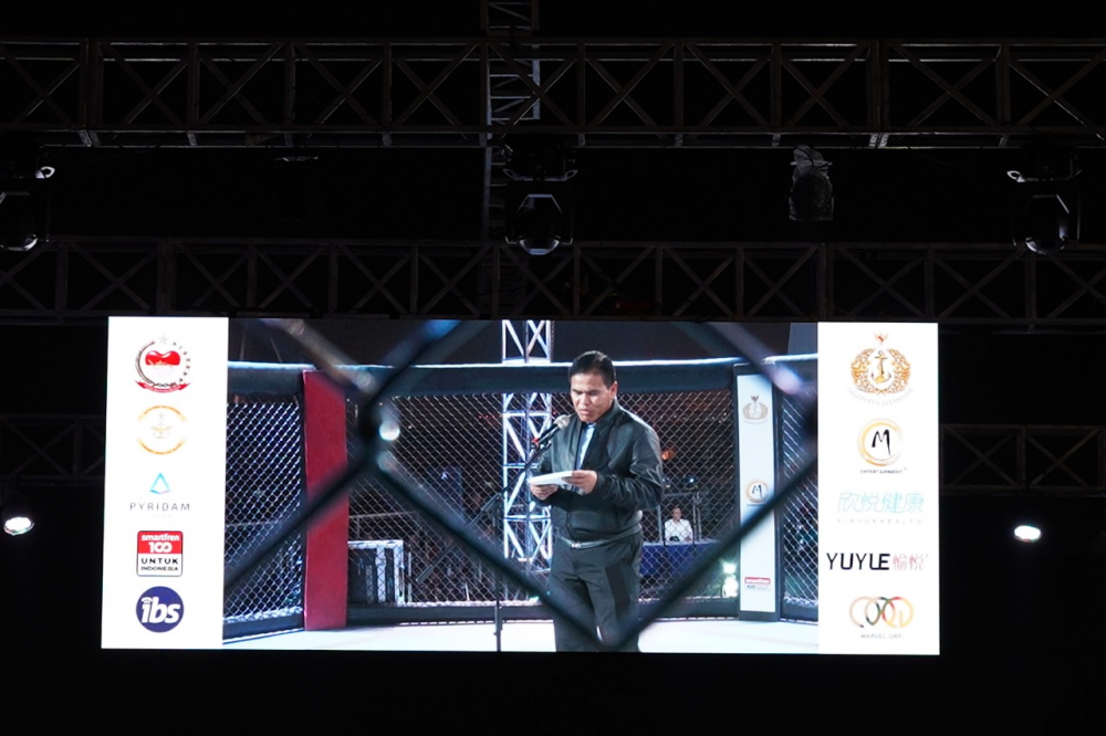 Kepala KSOP Kelas II Marunda menghadiri acara kejuaraan MMA Piala KASAL 2023