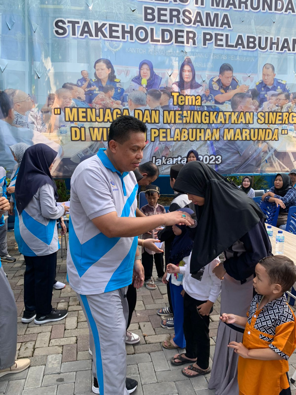 Senam Pagi, Silaturahmi DWP dan Santunan Anak Yatim