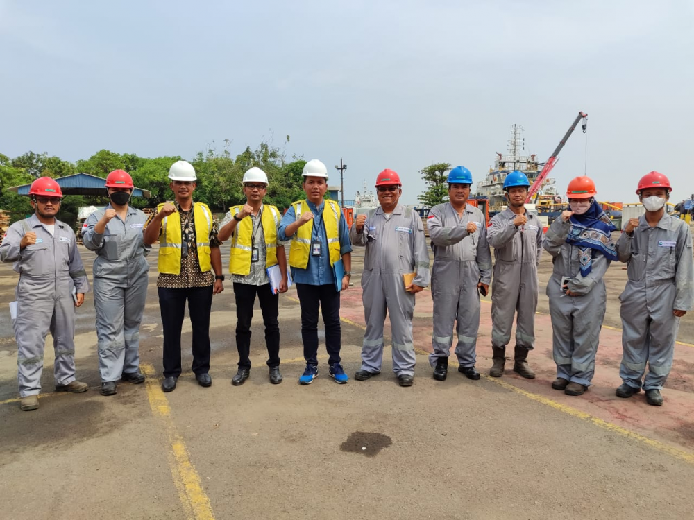 Kegiatan Pengawasan Pemeriksaan sistem dan prosedur, Personil, Peralatan dan latihan pada Penanggulangan Pencemaran di Dermaga Alfa Karsa Persada