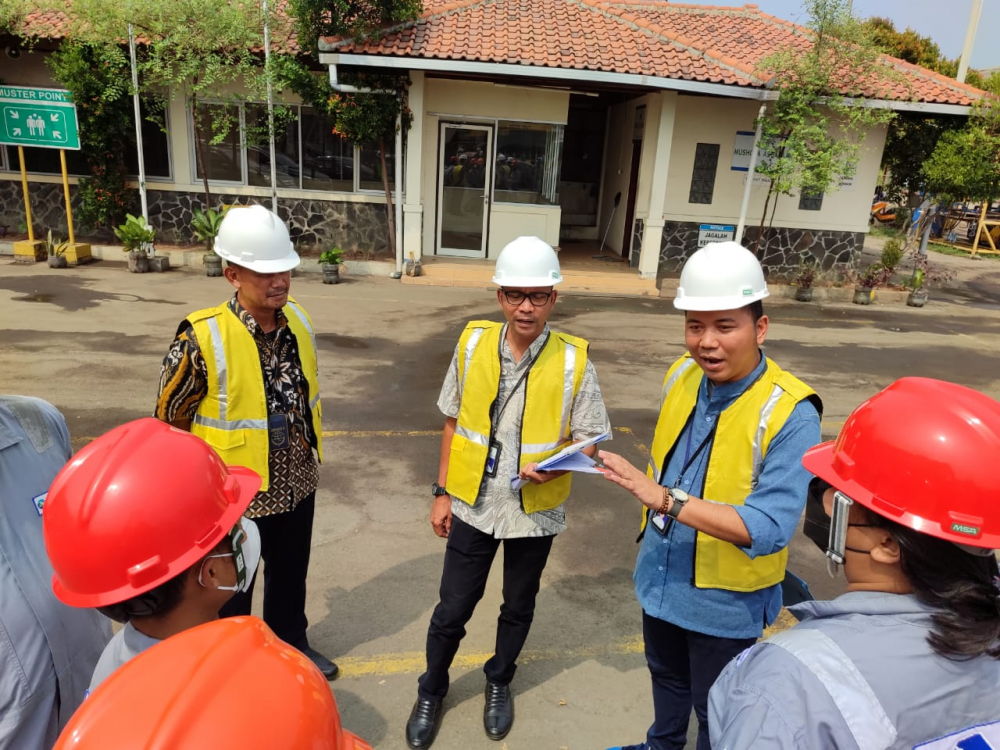 Kegiatan Pengawasan Pemeriksaan sistem dan prosedur, Personil, Peralatan dan latihan pada Penanggulangan Pencemaran di Dermaga Alfa Karsa Persada