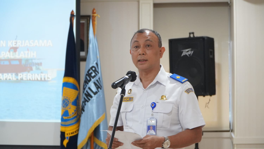 DITJEN HUBLA TANDATANGANI KERJA SAMA PEMANFAATAN ASET BLU KAPAL LATIH BPSDMP UNTUK KEGIATAN KAPAL PERINTIS