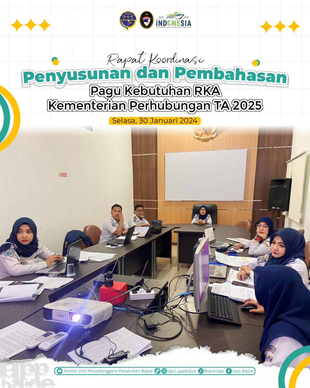 Rapat Koordinasi Penyusunan dan Pembahasan Terpadu PAGU Kebutuhan RKA Kementerian Perhubungan TA 2025