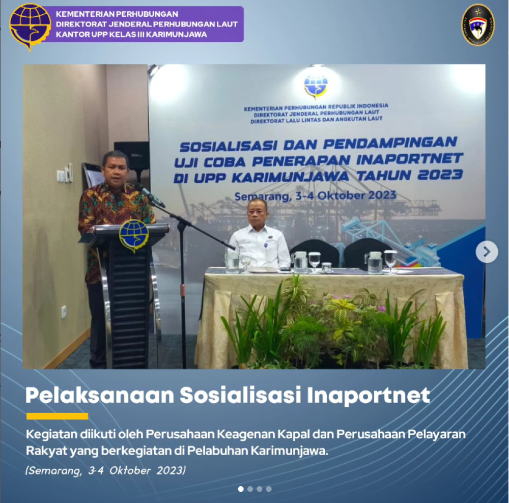 SOSIALISASI INAPORTNET