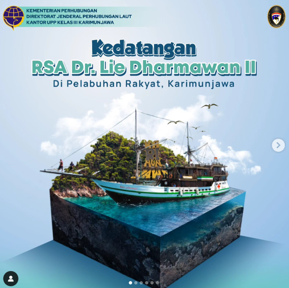 KEDATANGAN RSA DR. LIE DHARMAWAN II DI KARIMUNJAWA