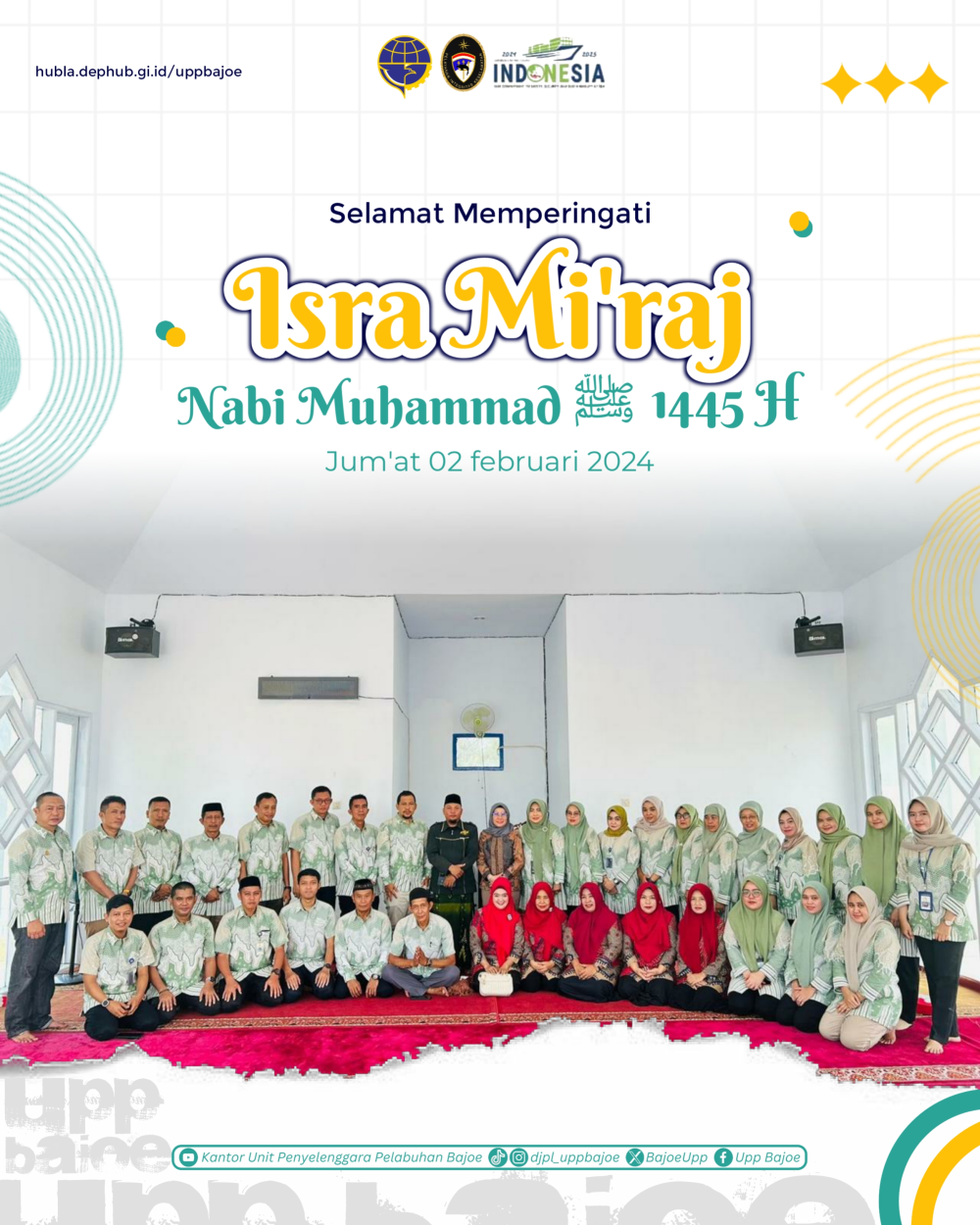 Kantor UPP Kelas II Bajoe Memperingati Isra Mi'raj 1445 Hijriyah