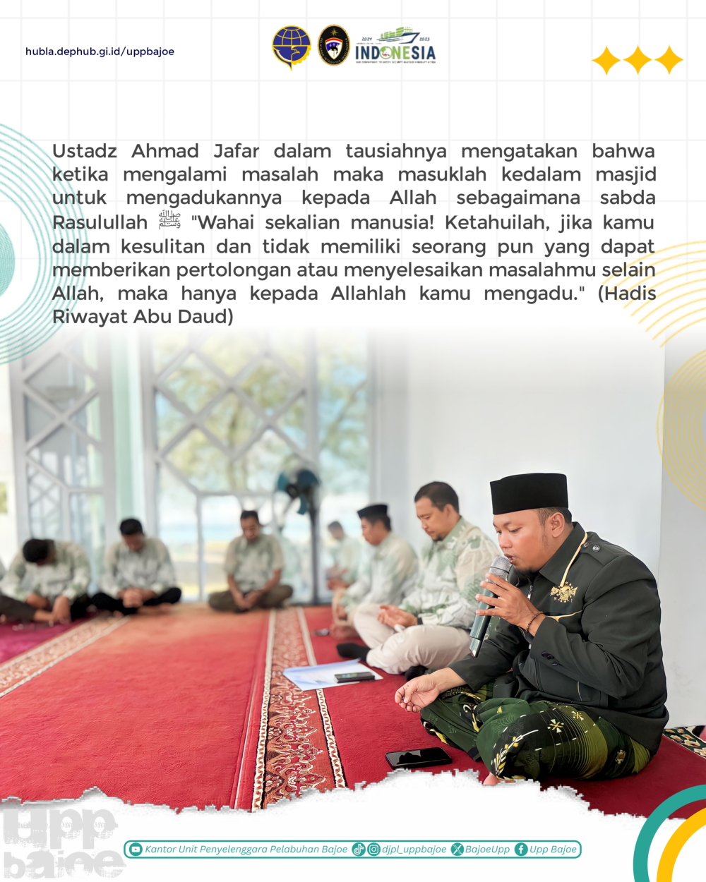 Kantor UPP Kelas II Bajoe Memperingati Isra Mi'raj 1445 Hijriyah
