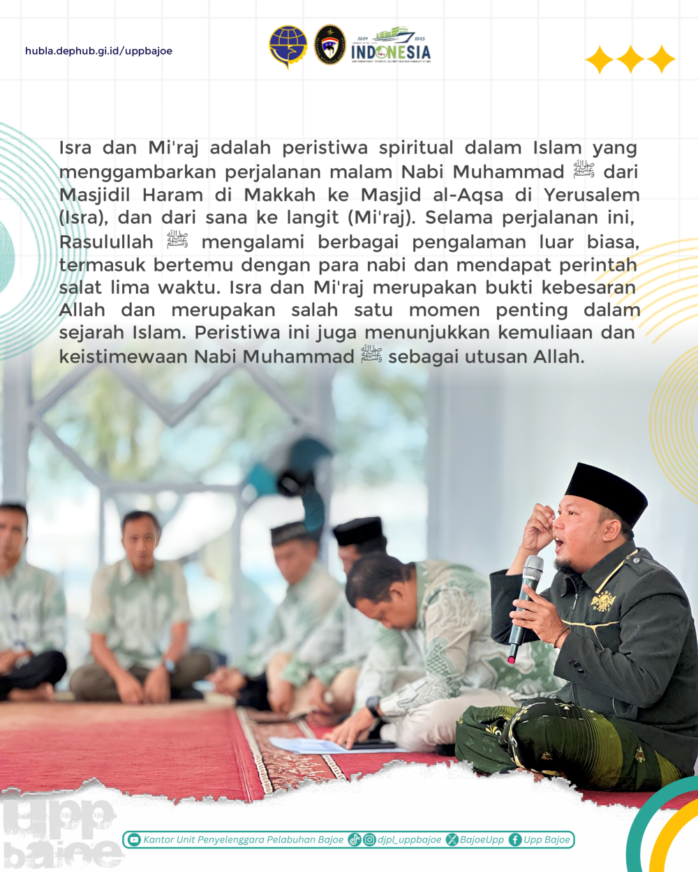 Kantor UPP Kelas II Bajoe Memperingati Isra Mi'raj 1445 Hijriyah