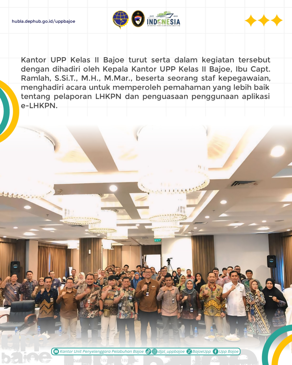 Monitoring Pelaporan LHKPN 2023 dan Bimtek Pengisian LHKPN melalui Aplikasi E-LHKPN