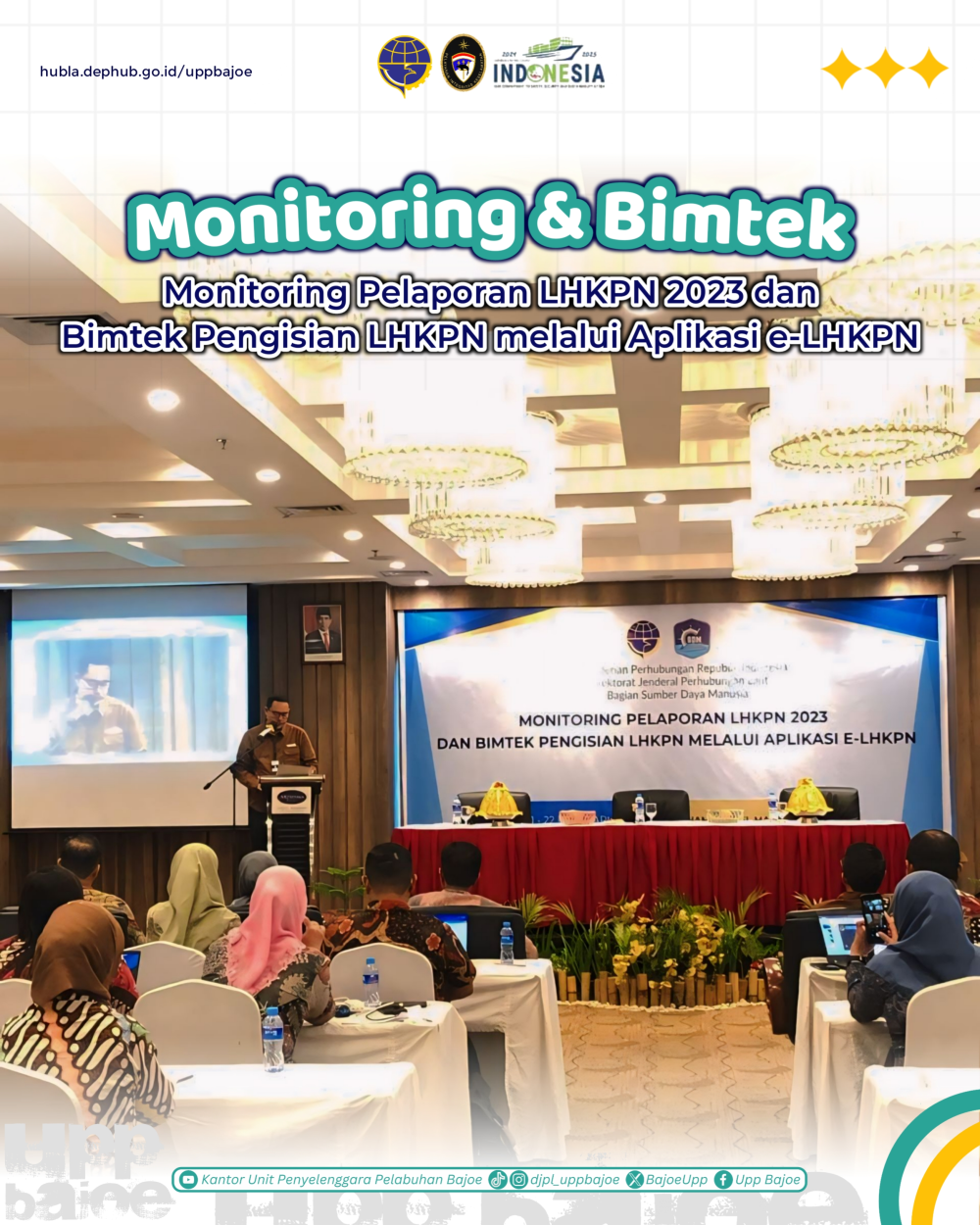 Monitoring Pelaporan LHKPN 2023 dan Bimtek Pengisian LHKPN melalui Aplikasi E-LHKPN