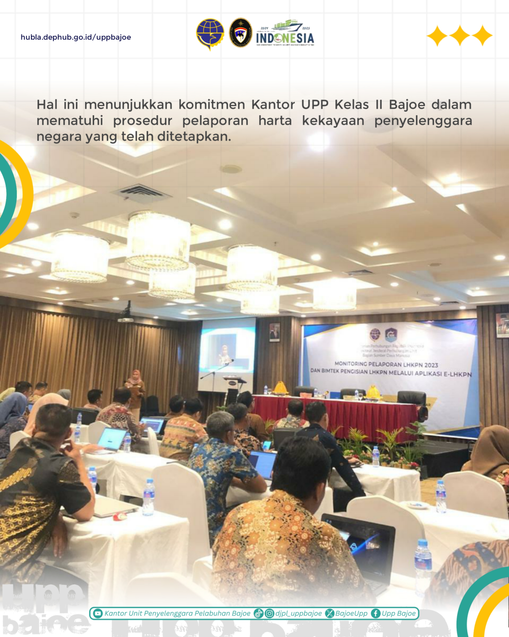 Monitoring Pelaporan LHKPN 2023 dan Bimtek Pengisian LHKPN melalui Aplikasi E-LHKPN