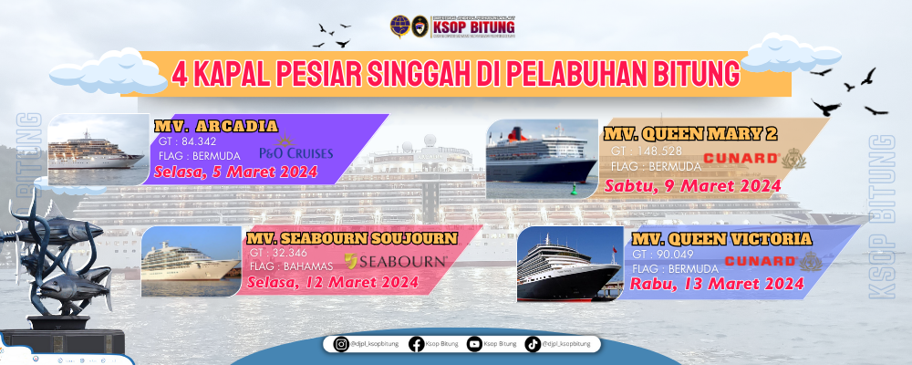 4 Kapal Pesiar Kunjungi Pelabuhan Bitung