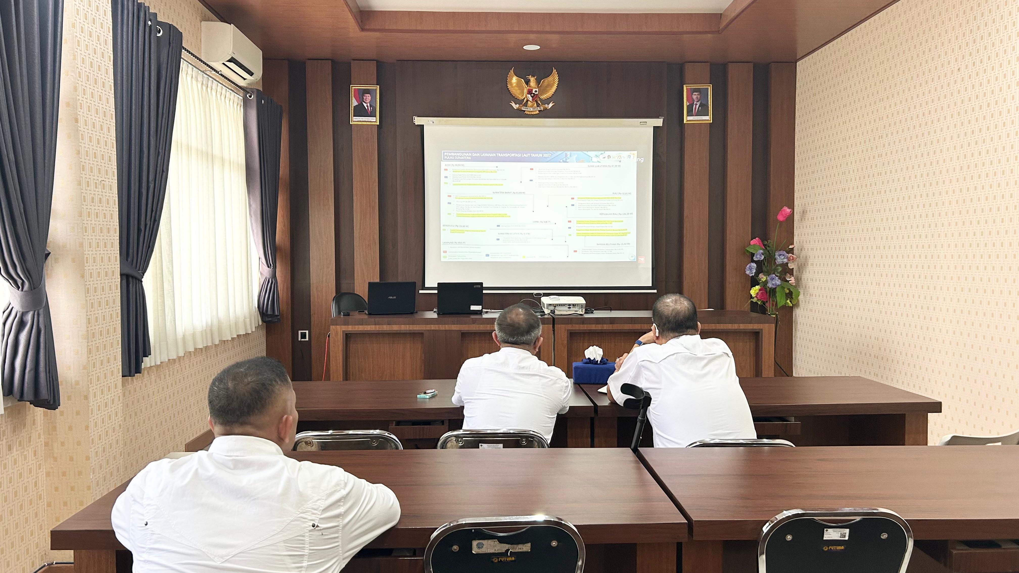 Kantor KSOP Kelas I Dumai mengikuti kegiatan Rapat Dengar Pendapat Komisi V DPR RI dengan Direktur Jenderal Perhubungan Laut.