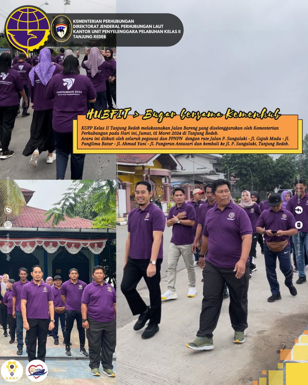 Rangka HUBFIT Bugar Bersama Kementerian Perhubungan