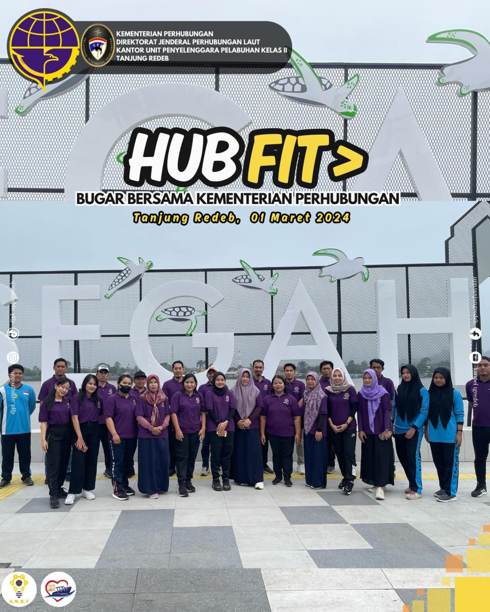 Rangka HUBFIT Bugar Bersama Kementerian Perhubungan