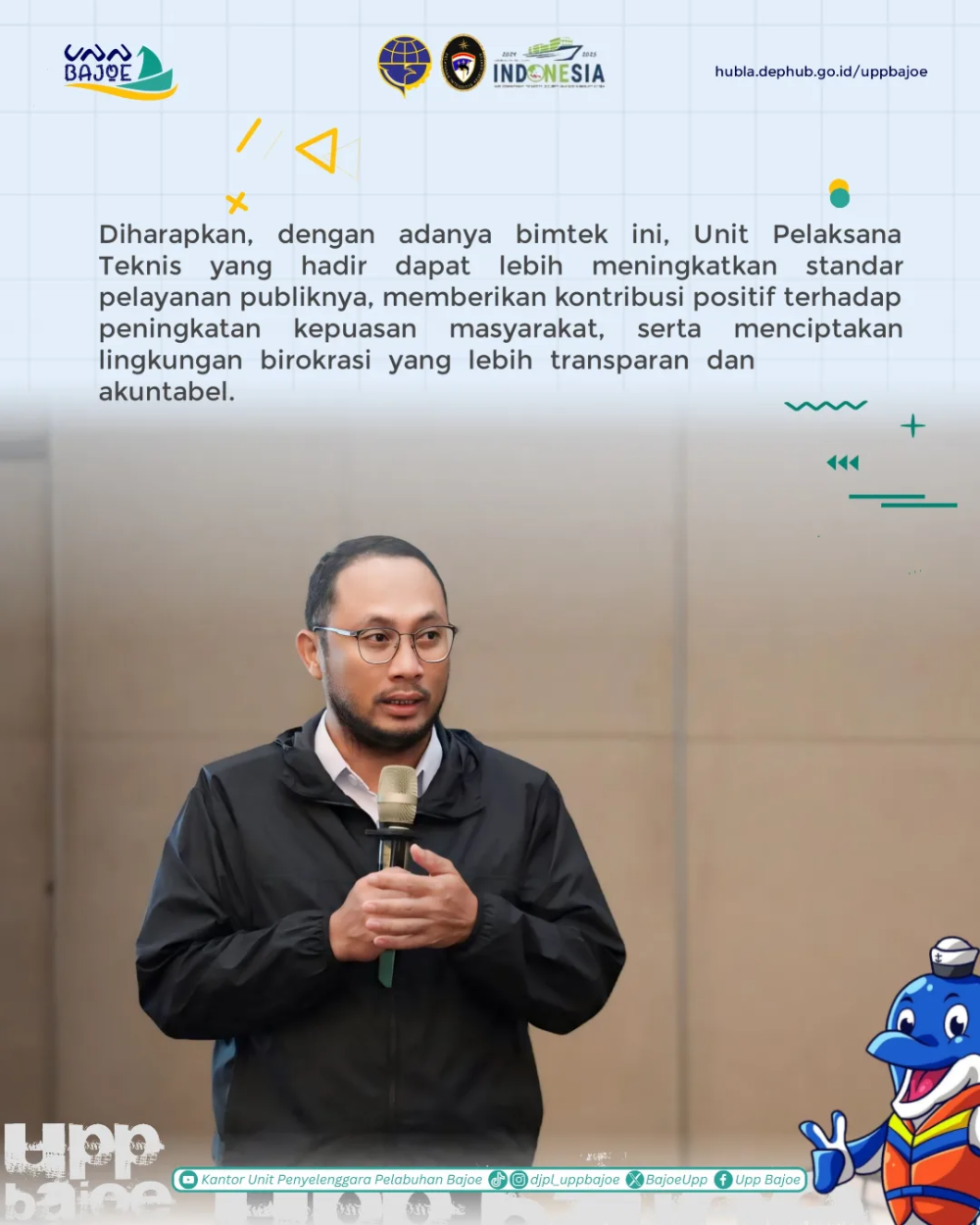 Unit Penyelenggara Pelabuhan Kelas II Bajoe Ikut Serta dalam Kegiatan Bimbingan Teknis Pendokumentasian Pelayanan Publik