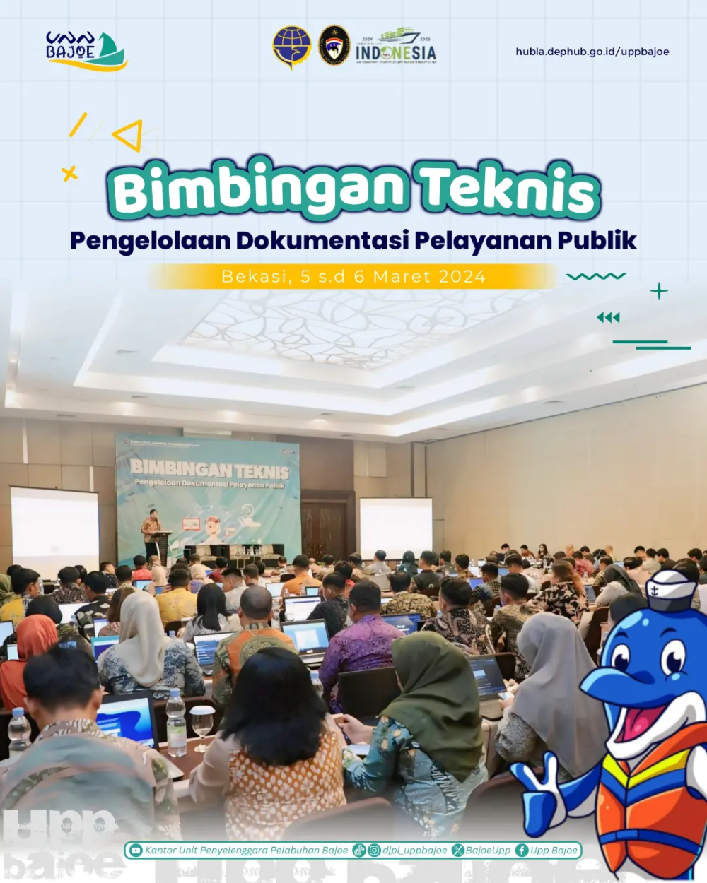 Unit Penyelenggara Pelabuhan Kelas II Bajoe Ikut Serta dalam Kegiatan Bimbingan Teknis Pendokumentasian Pelayanan Publik