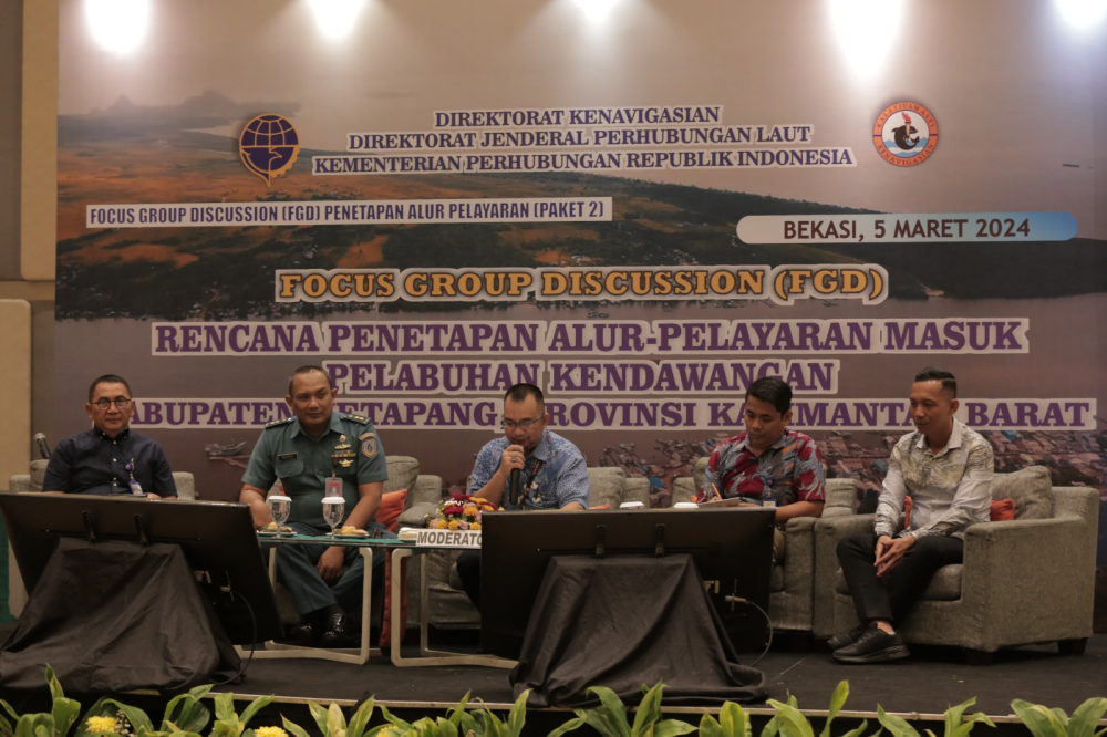 JADI PINTU GERBANG PERTUMBUHAN EKONOMI BAGIAN SELATAN KALIMANTAN BARAT, KEMENHUB RANCANG PENETAPAN ALUR PELAYARAN MASUK PELABUHAN KENDAWANGAN