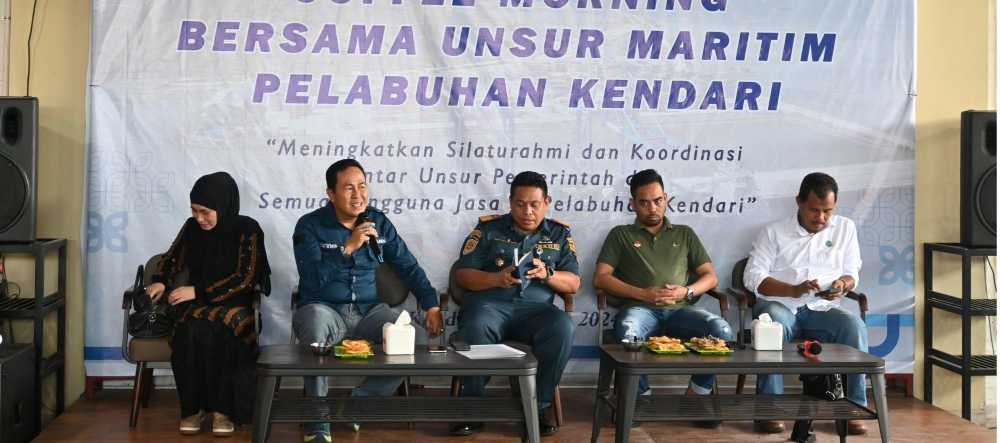 KSOP Kelas II Kendari Gelar Coffee Morning dengan Seluruh Unsur Maritim Kendari