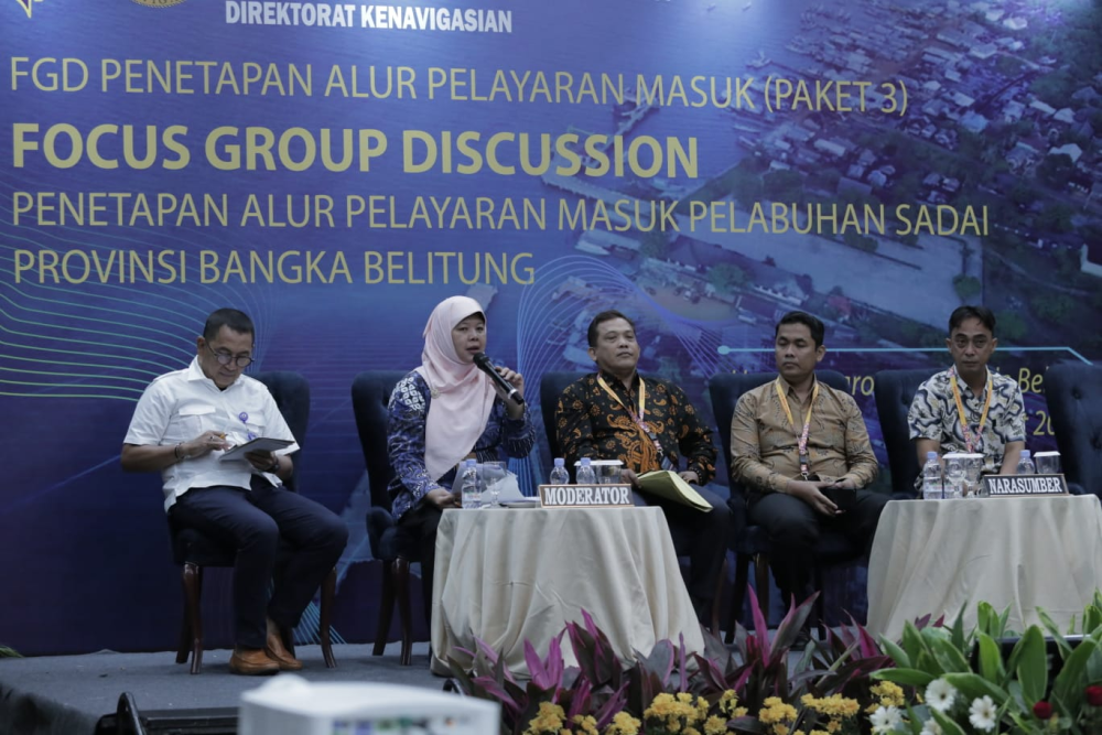 JADI AKSES TRANSPORTASI VITAL MASYARAKAT PROVINSI BANGKA BELITUNG, KEMENHUB SEGERA TETAPKAN ALUR PELAYARAN MASUK PELABUHAN SADAI