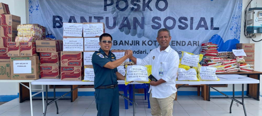 KSOP Kelas II Kendari Bentuk Posko Bantuan Bencana Alam Banjir di Kendari