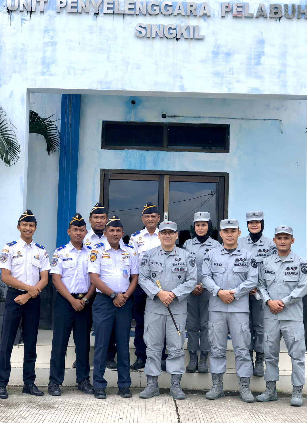 TINGKATKAN SINERGITAS, TIM STASIUN BAKAMLA ACEH MELAKUKAN KUNJUNGAN KERJA KE KANTOR UNIT PENYELENGGARA PELABUHAN KELAS III SINGKIL