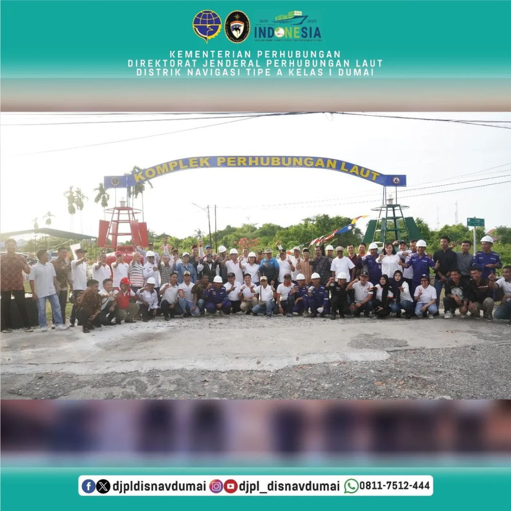Peresmian Gapura Kompleks Perhubungan Laut Distrik Navigasi TIpe A Kelas I Dumai